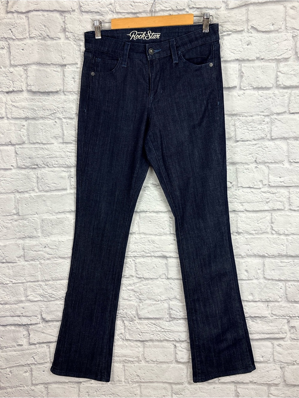 Old Navy RockStar Dark Indigo Jeans size 8